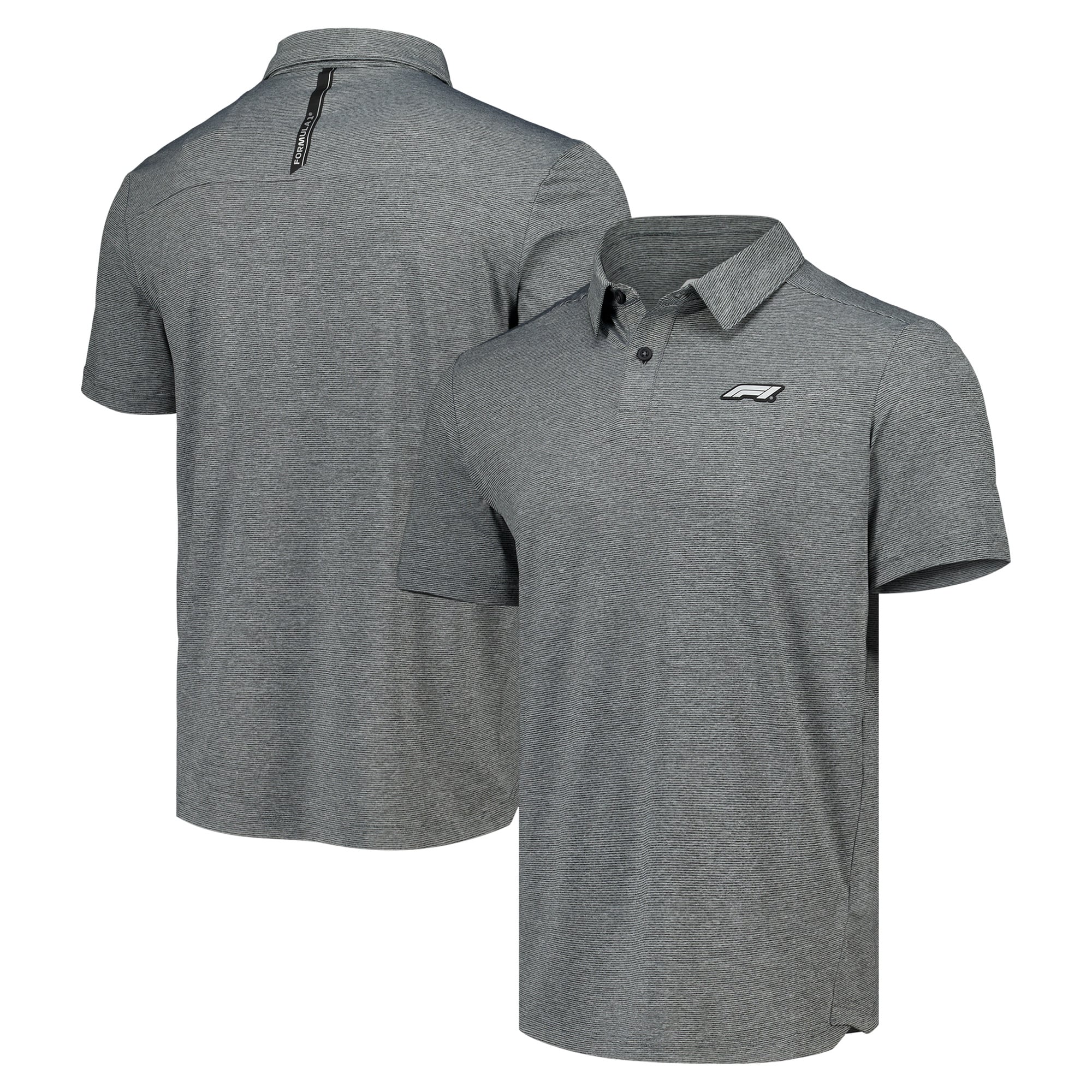 Formula 1 Iconic Striped Polo - Grey