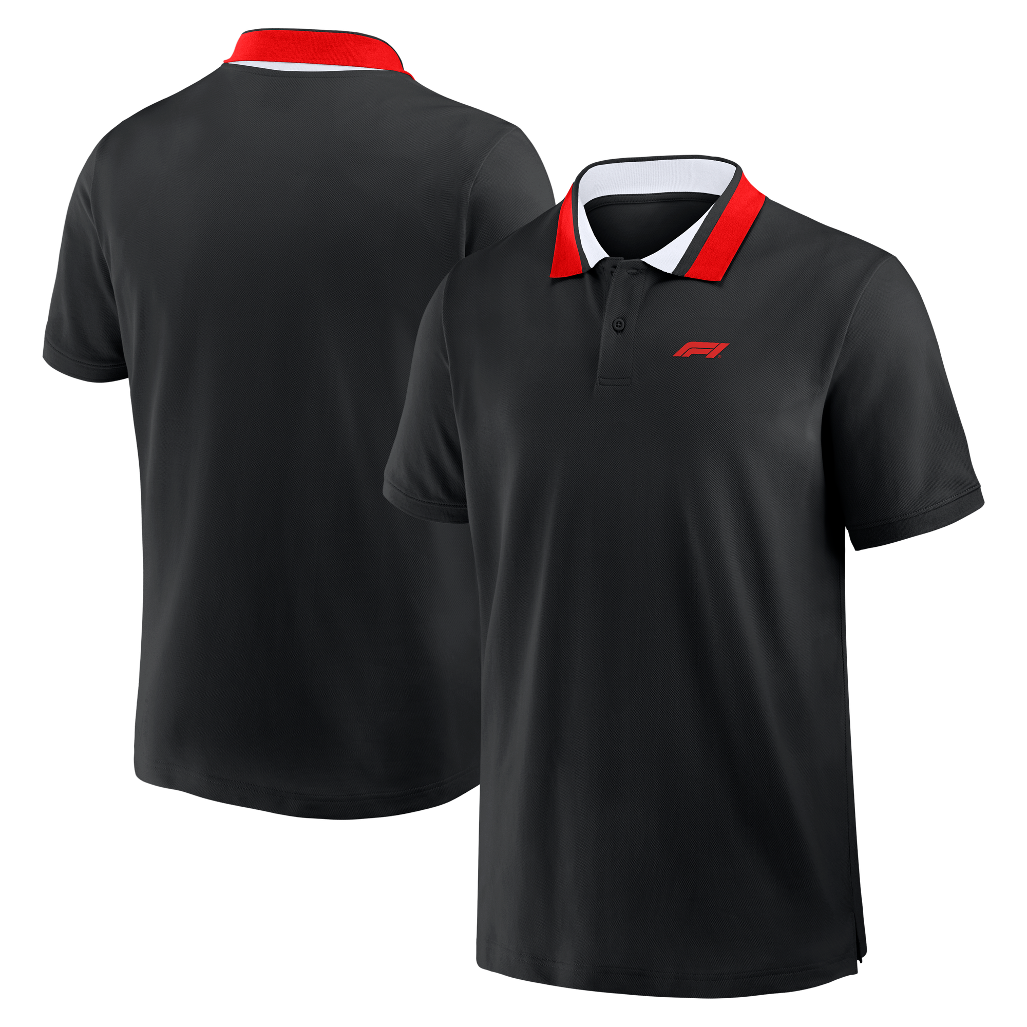 Polo piqué classique Formule 1 - Noir