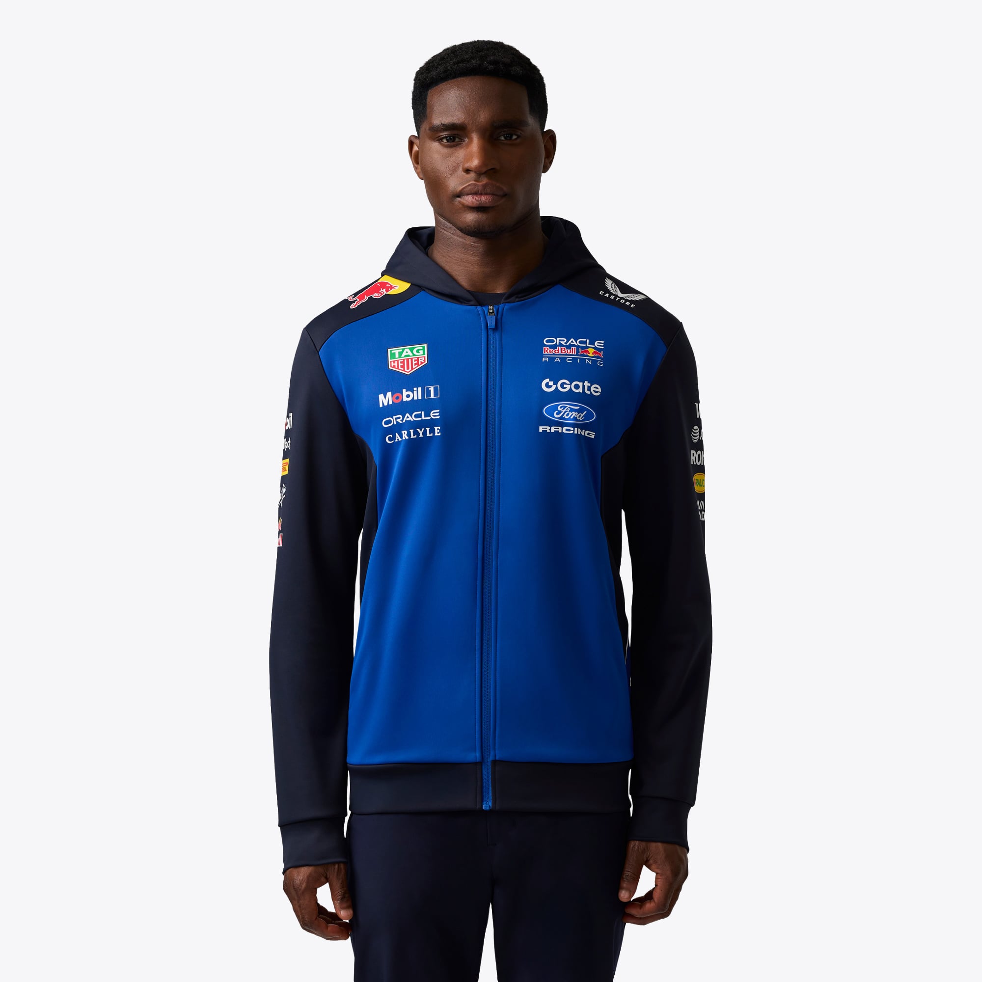 CASTORE FULL ZIP HOODIE Hoodie für Herren, dunkelblau, größe