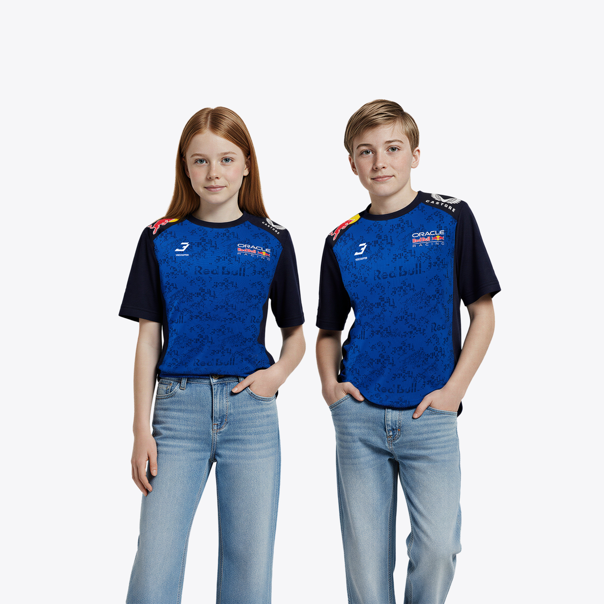 Oracle Red Bull Racing 2026 Team Max Verstappen Fahrer-T-Shirt – Kinder