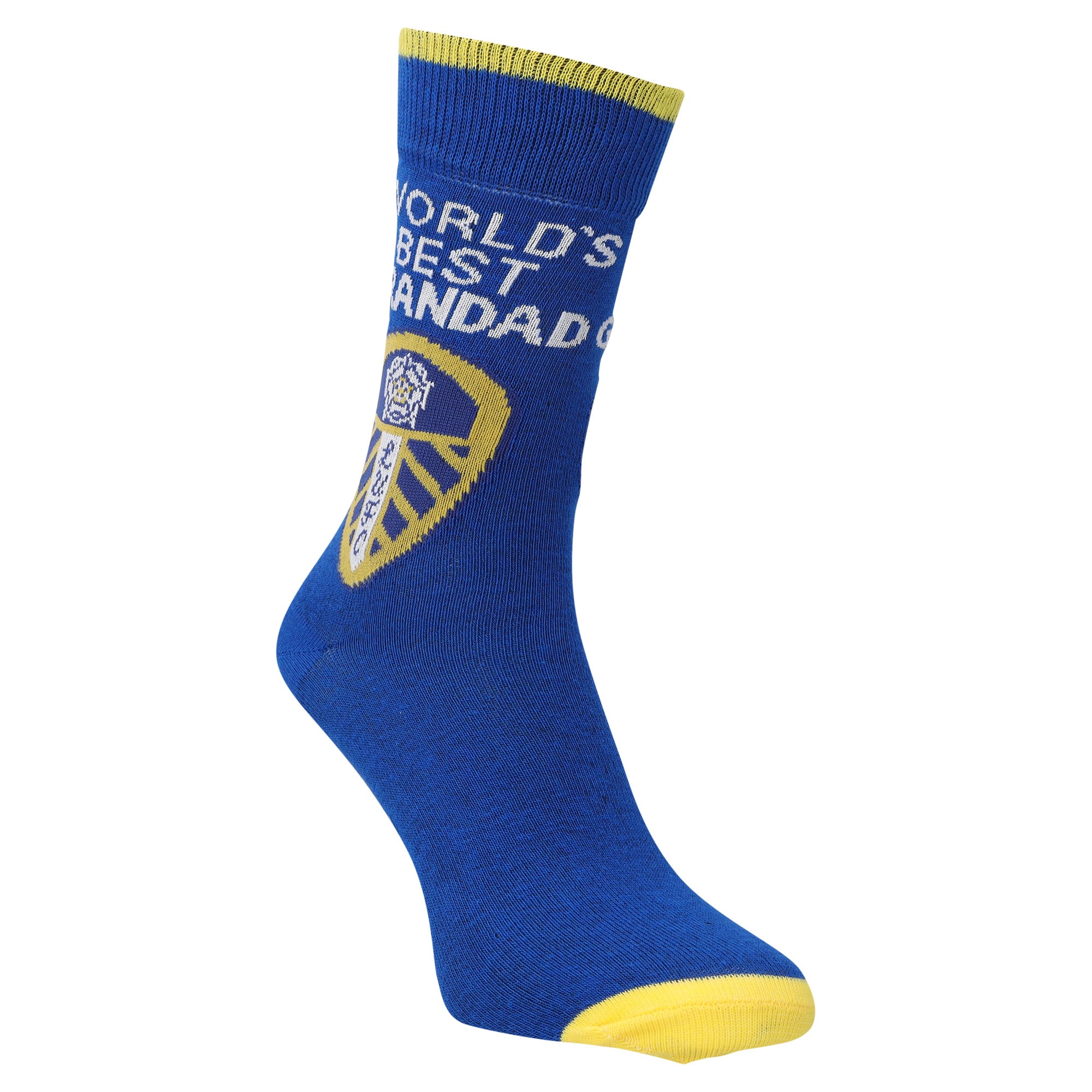 Leeds United Best Grandad Socks - Blue - Adults