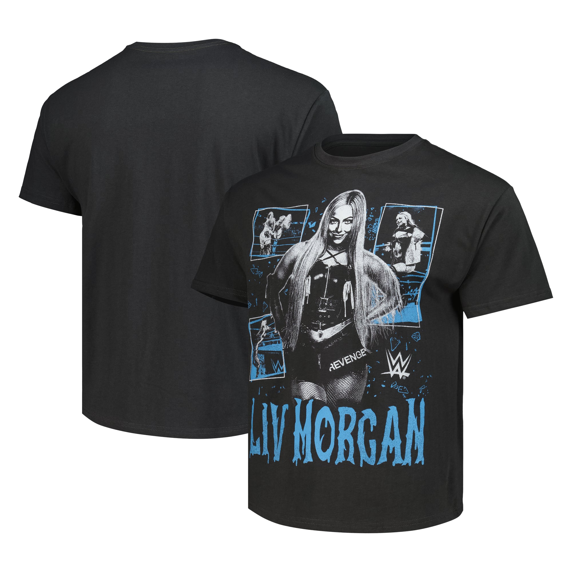 Men's Goodie Two Sleeves Black Liv Morgan Collage T-Shirt