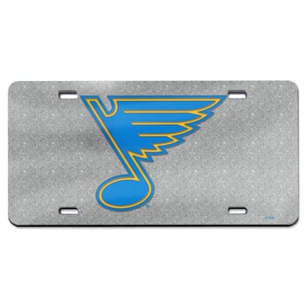 WinCraft St. Louis Blues Laser Cut Acrylic Glitter License Plate