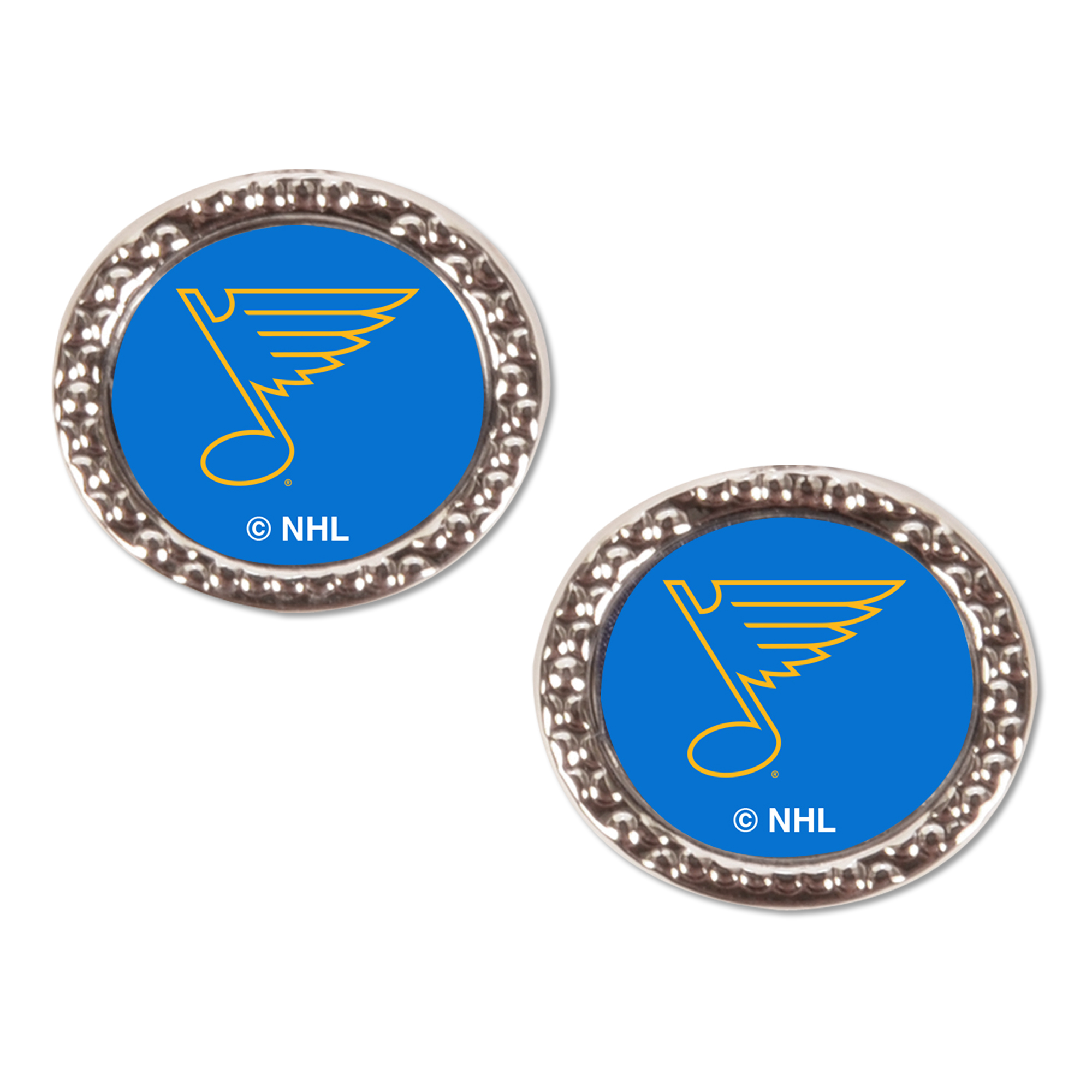 WinCraft St. Louis Blues Logo Round Post Earrings
