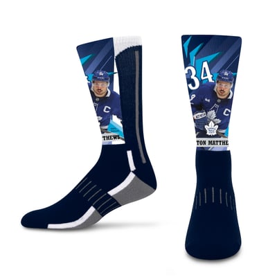 Unisex For Bare Feet Toronto Maple Leafs Retro Vibes Player Crew Socks