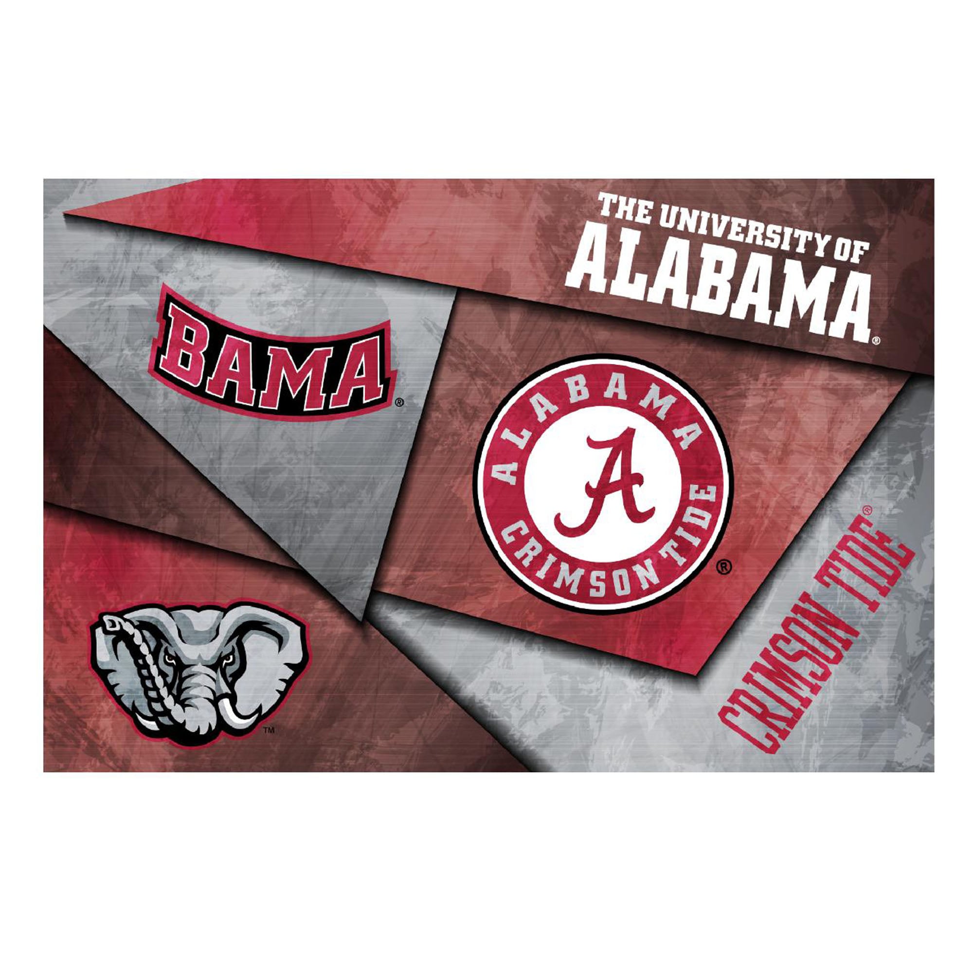 Alabama Crimson Tide 16" x 24" Mosaic Poster