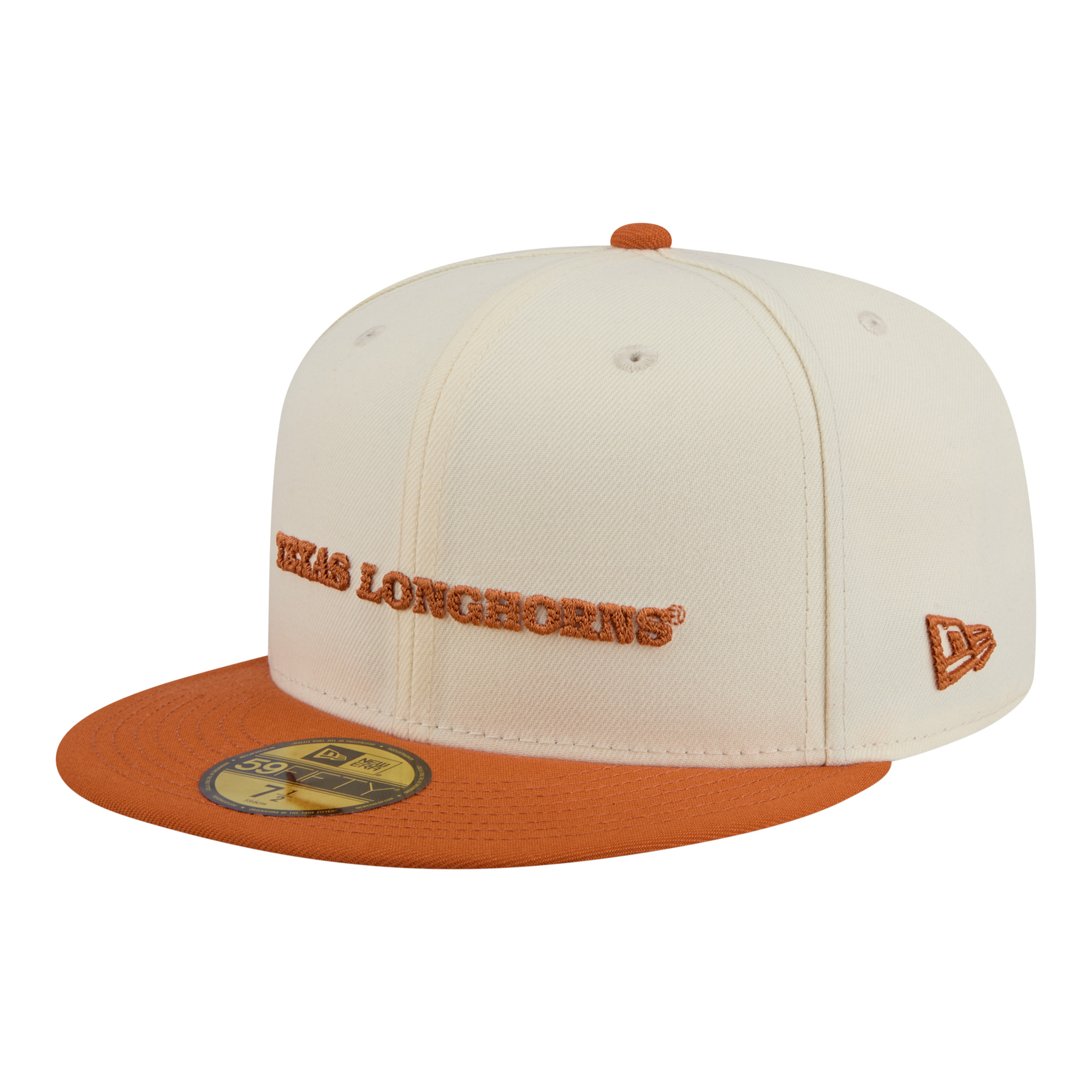 Men’s New Era Cream/Texas Orange Texas Longhorns Two-Tone Script 59FIFTY Fitted Hat Men’s New Era Cream/Texas Orange Texas Longhorns Two-Tone Script 59FIFTY Fitted Hat