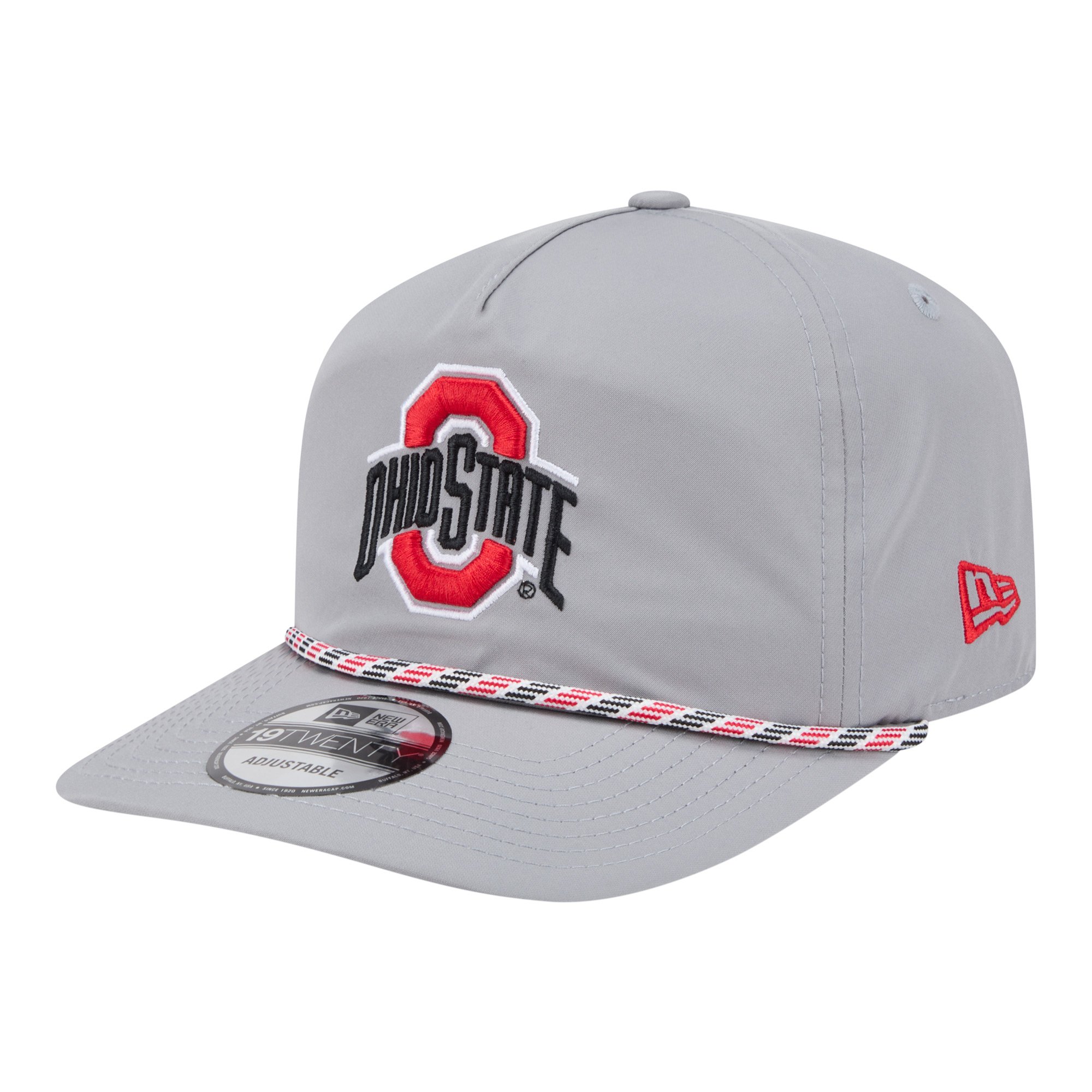Men's New Era Gray Ohio State Buckeyes 19TWENTY Adjustable Hat