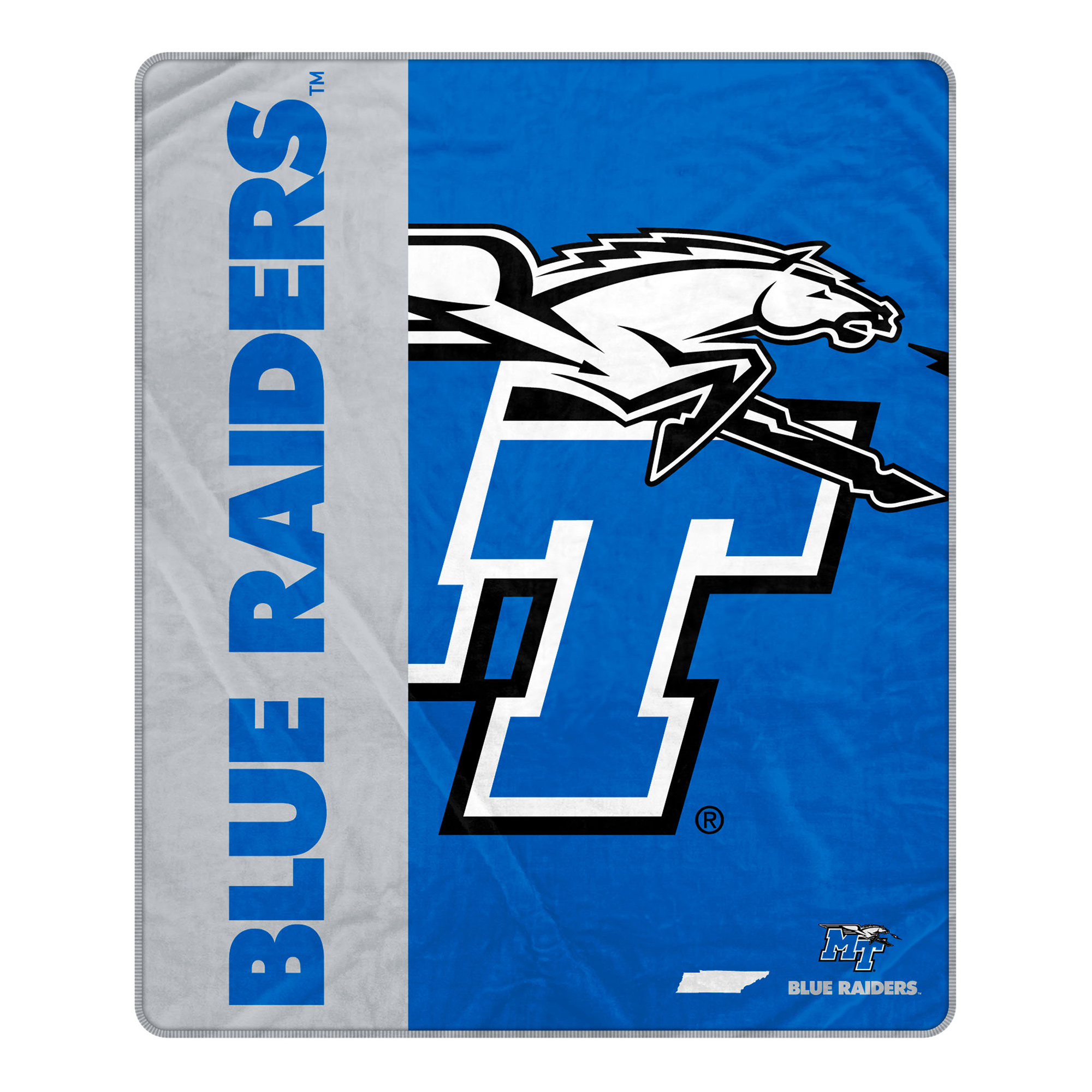 Pegasus MTSU Blue Raiders 50" x 60" Endzone Ultra Soft Throw Blanket
