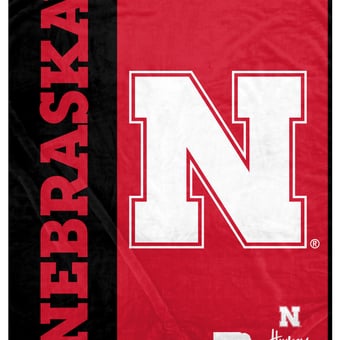 "Pegasus Nebraska Huskers 50"" x 60"" Endzone Ultra Soft Throw Blanket"