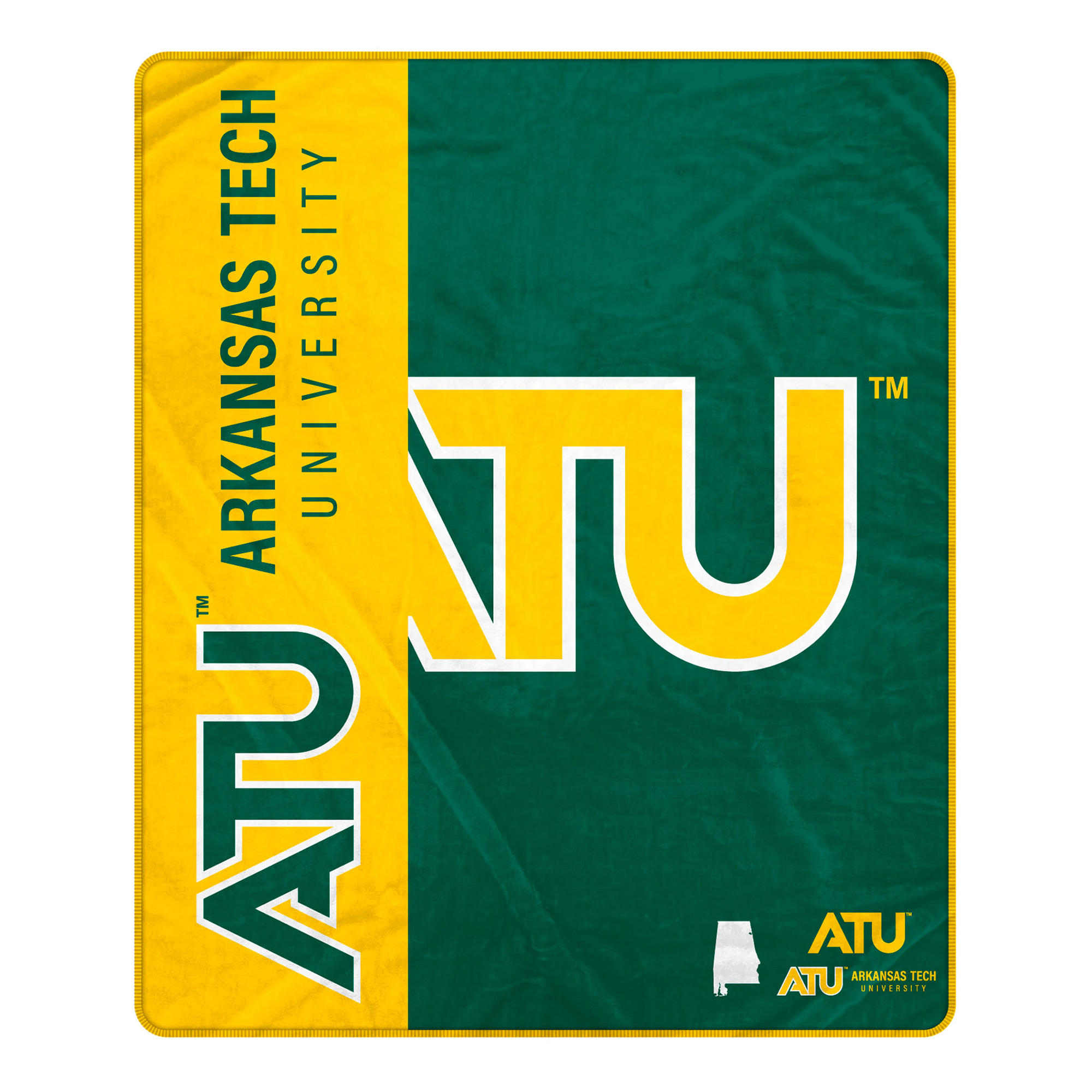 Pegasus Arkansas Tech 50" x 60" Endzone Ultra Soft Throw Blanket