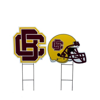 Pegasus Bethune-Cookman Wildcats Logo and Helmet Two-Piece Yard Sign Set