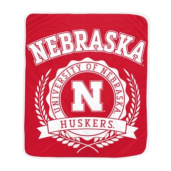 "Pegasus Nebraska Huskers 50"" x 60"" University Crest Ultra Soft Blanket"