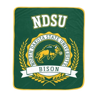 Pegasus NDSU Bison Bison 50" x 60" University Crest Ultra Soft Blanket