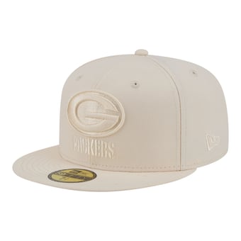 Men's New Era  Cream Green Bay Packers Color Pack 59FIFTY Fitted Hat