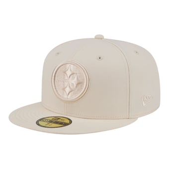 Men's New Era  Cream Pittsburgh Steelers Color Pack 59FIFTY Fitted Hat