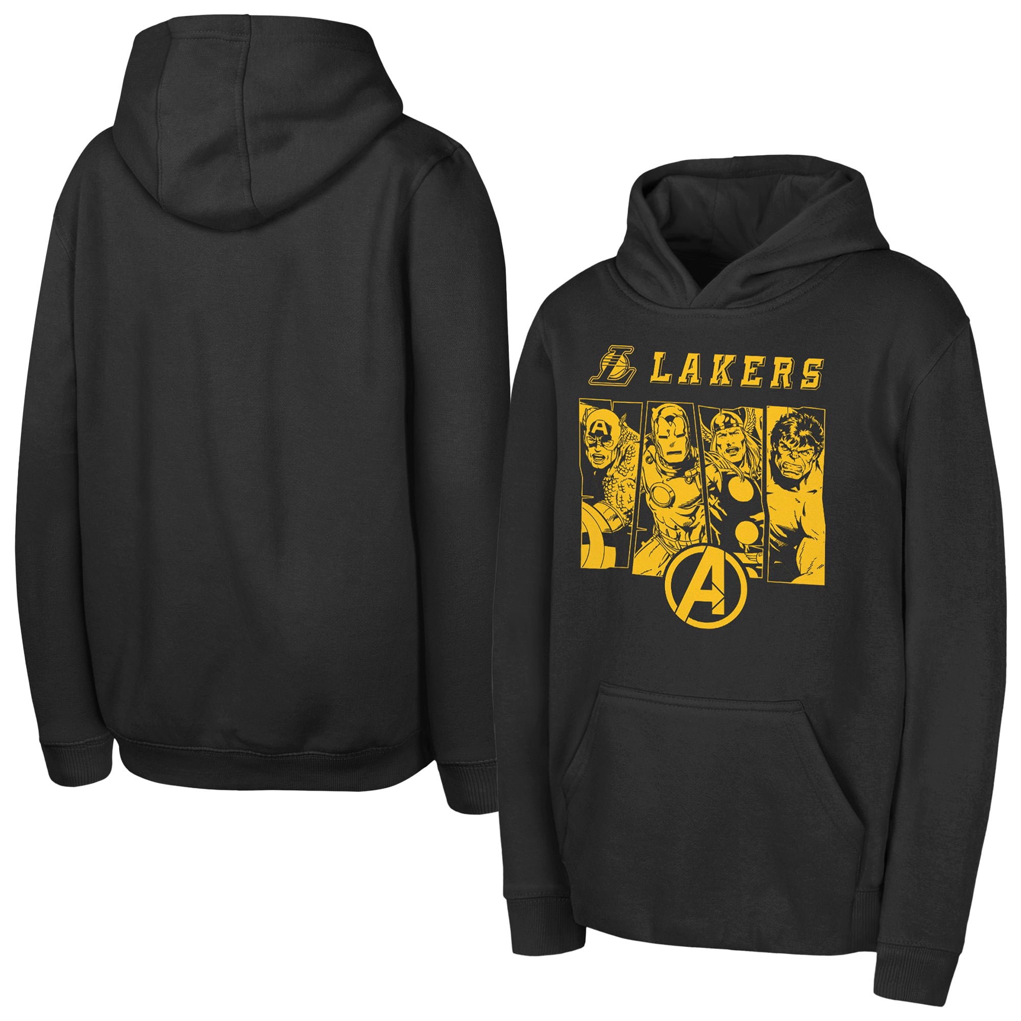 Felpa con cappuccio Los Angeles Lakers NBA x Marvel - Bambino