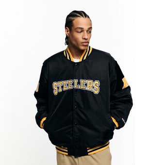 Unisex Golf Wang Black Pittsburgh Steelers Full-Snap Bomber Jacket