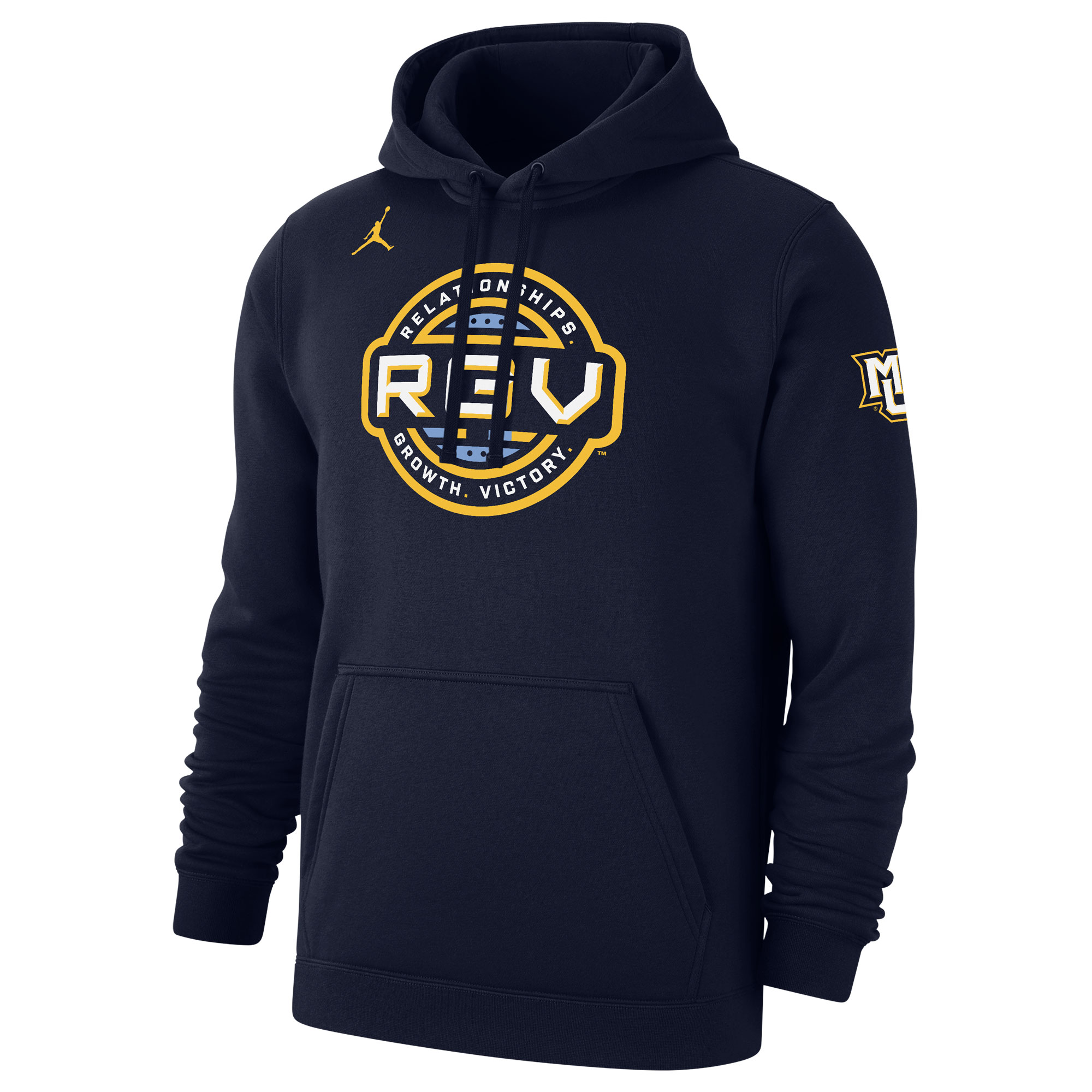Men's Jordan Brand  Navy Marquette Golden Eagles RGV Basketball Club Fleece Hoodie