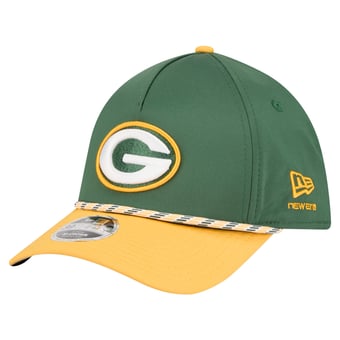 Men's  Green/Gold Green Bay Packers Rope M-Crown A-Frame 39THIRTY Flex Hat