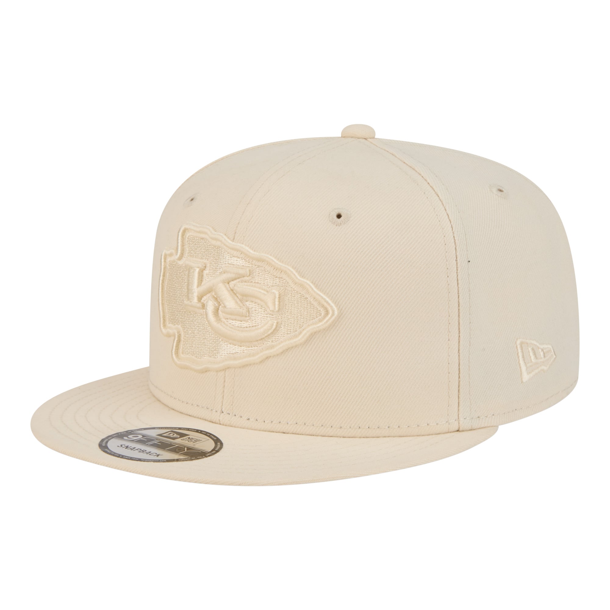 Men's New Era  Cream Kansas City Chiefs Colorpack 9FIFTY Snapback Hat