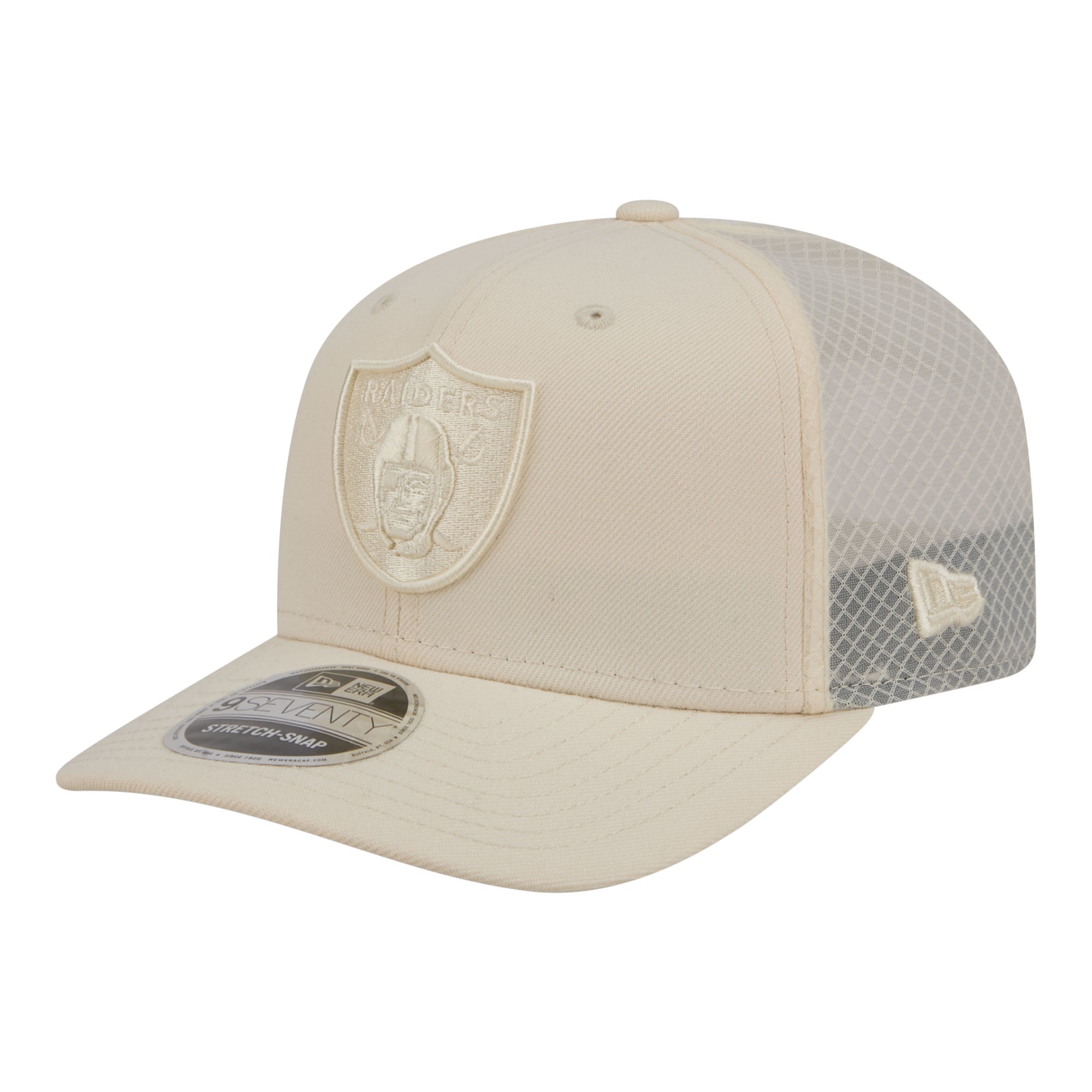 Men's New Era  Cream Las Vegas Raiders Color Pack 9SEVENTY Adjustable Hat
