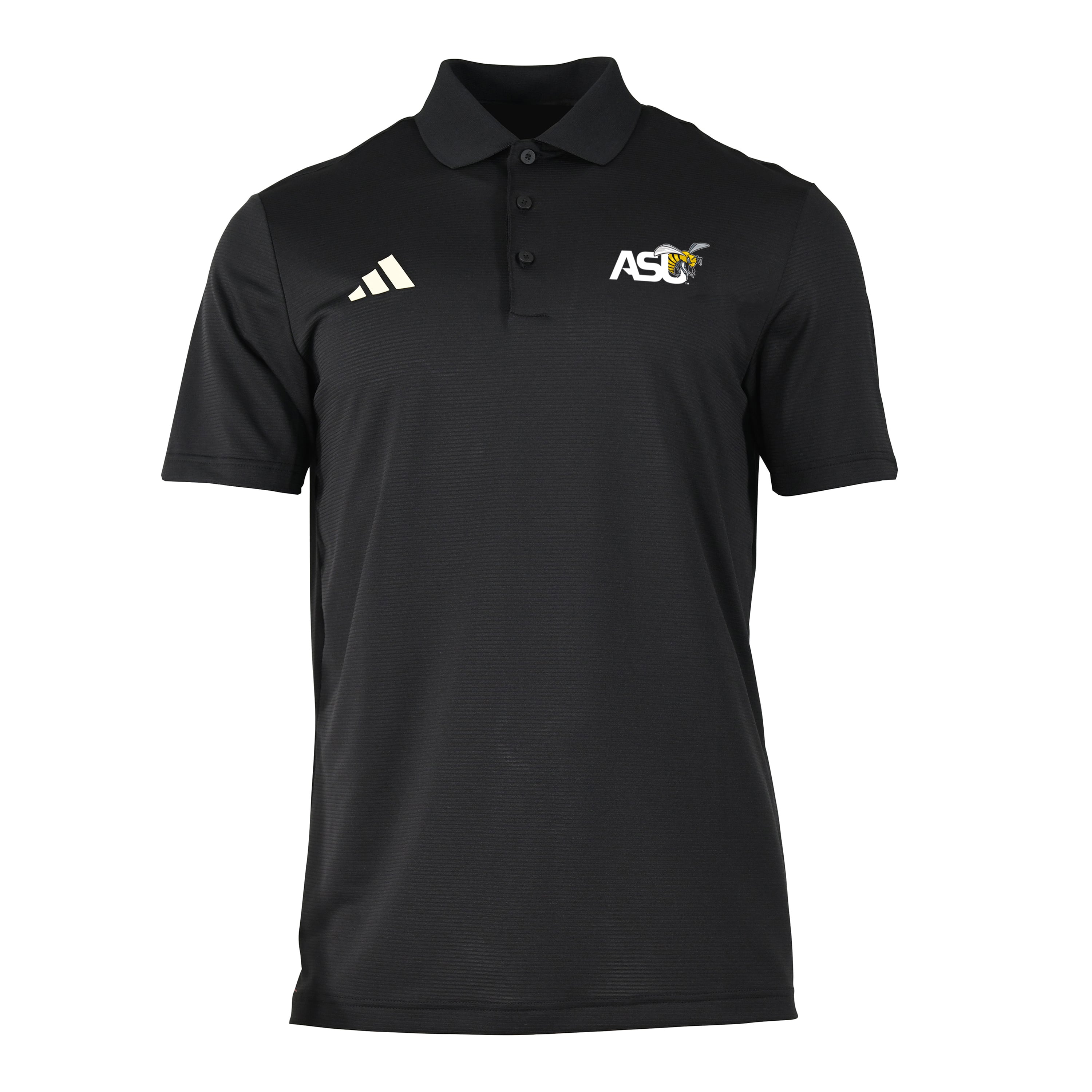 Men's adidas Black Alabama State Hornets Ottoman Polo