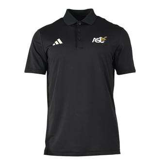 Men's adidas Black Alabama State Hornets Ottoman Polo