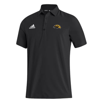 Men's adidas Black Southern Miss Golden Eagles Stadium Coaches AEROREADY Polo