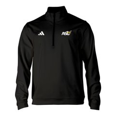 Men's adidas Black Alabama State Hornets Elevated Tri-Blend Quarter-Zip Pullover