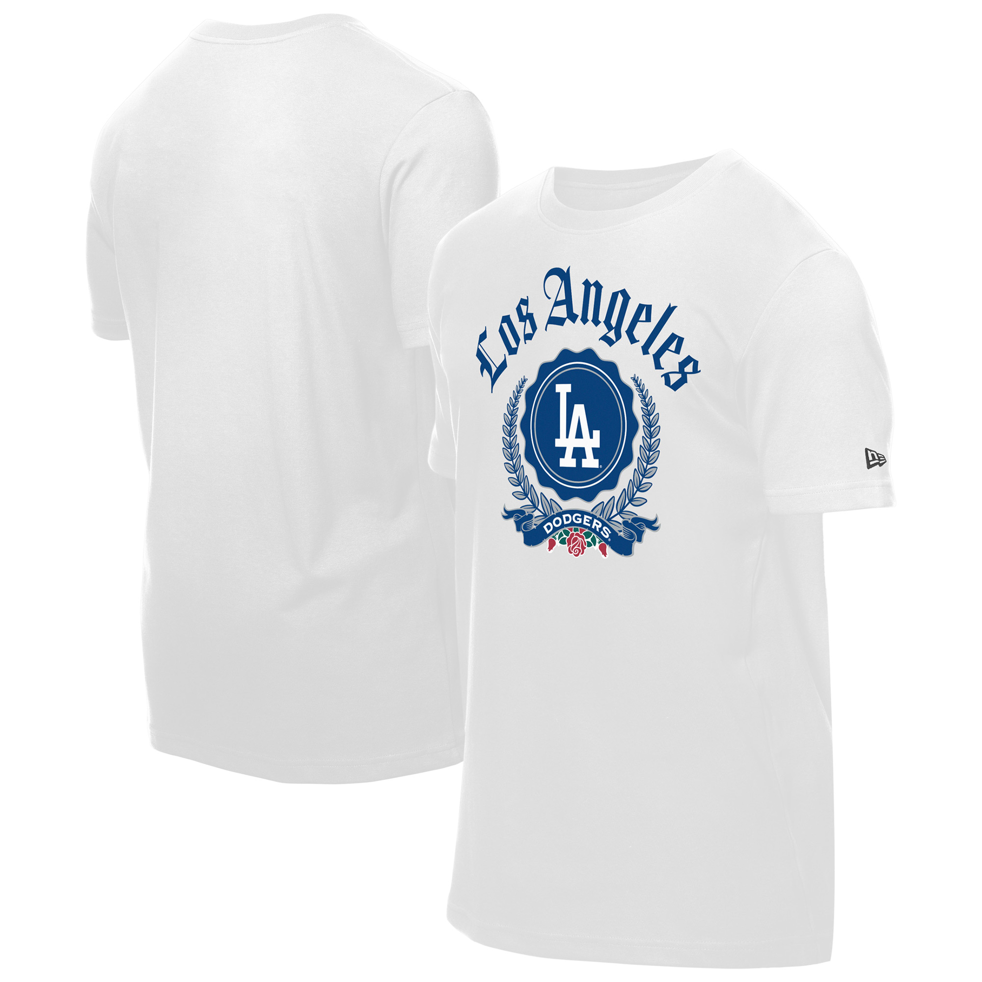 Men’s New Era White Los Angeles Dodgers Fleur Domestic T-Shirt Men’s New Era White Los Angeles Dodgers Fleur Domestic T-Shirt