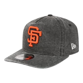 Men's New Era  Black San Francisco Giants Throwback Denim Classic 19TWENTY Adjustable Hat