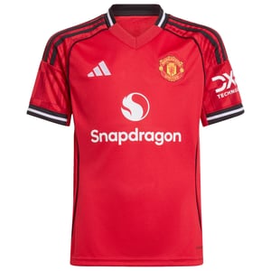 Maillot Domicile Manchester United adidas 2025-26 - Enfant avec flocage Cunha 10, vue 3