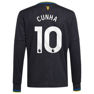 Troisième Maillot Manchester United adidas 2025-26 - Manches longues - Enfants avec flocage Cunha 10, vue 4