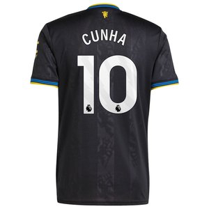 Maillot troisième tenue Manchester United adidas 2025-26 avec flocage Cunha 10, vue 4