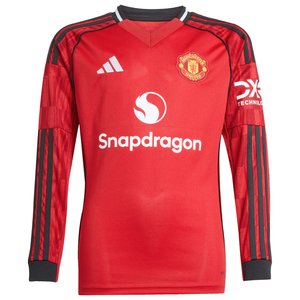 Maillot Domicile Manchester United adidas 2025-26 - Enfant - Manches longues avec flocage Cunha 10, vue 3