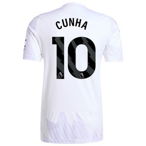 Maillot Extérieur de Manchester United adidas 2025-26 avec flocage Cunha 10, vue 4