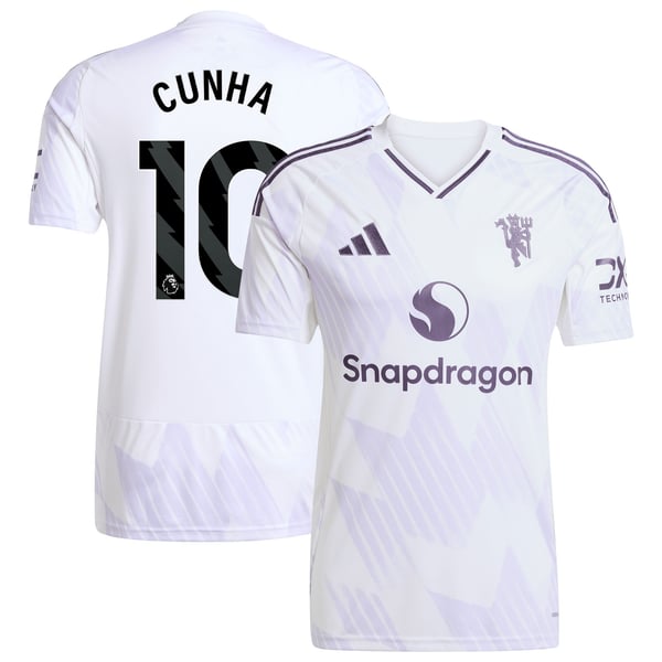 Maillot Extérieur de Manchester United adidas 2025-26 avec flocage Cunha 10