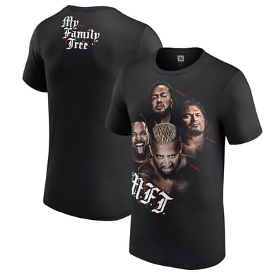 Men's Black Solo Sikoa My Family Tree T-Shirt