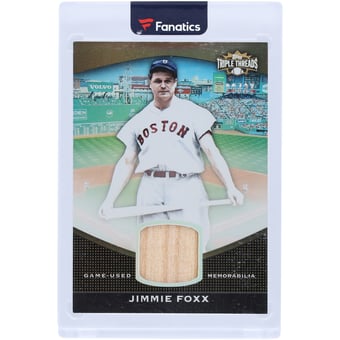 Jimmie Foxx Boston Red Sox 2011 Topps Triple Threads Game-Used Bat Relic #TTUSR-193 #26/27 Card