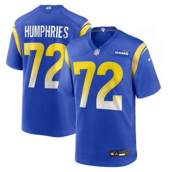 Men's Nike D.J. Humphries  Royal Los Angeles Rams Team Game Jersey
