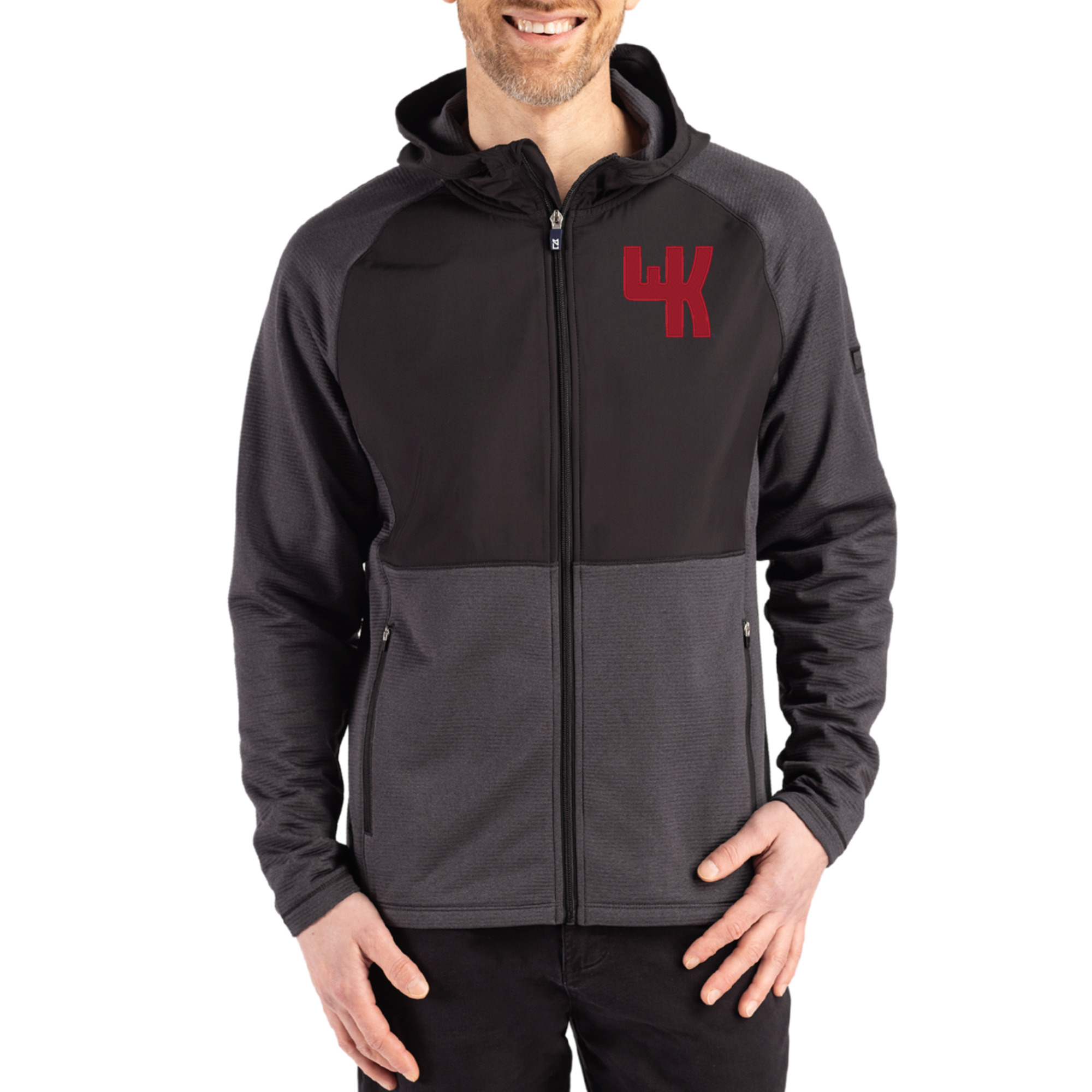 Men’s Cutter & Buck Heather Black Western Kentucky Hilltoppers Peshastin Eco Fleece Recycled Raglan Full-Zip Tri-Blend Hybrid Jacket Men’s Cutter & Buck Heather Black Western Kentucky Hilltoppers Peshastin Eco Fleece Recycled Raglan Full-Zip Tri-Blend Hybrid Jacket