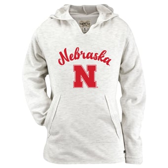 Girls Youth Garb Natural Nebraska Huskers Hadley Lightweight Sweatshirt