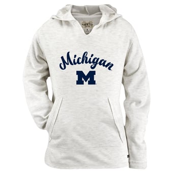 Girls Youth Garb Natural Michigan Wolverines Hadley Lightweight Sweatshirt