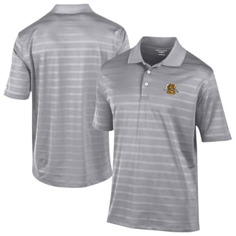 Men's Champion  Gray Charleston RiverDogs Textured Solid Polo