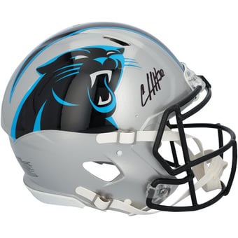 Chuba Hubbard Carolina Panthers Autographed Riddell Speed Authentic Helmet