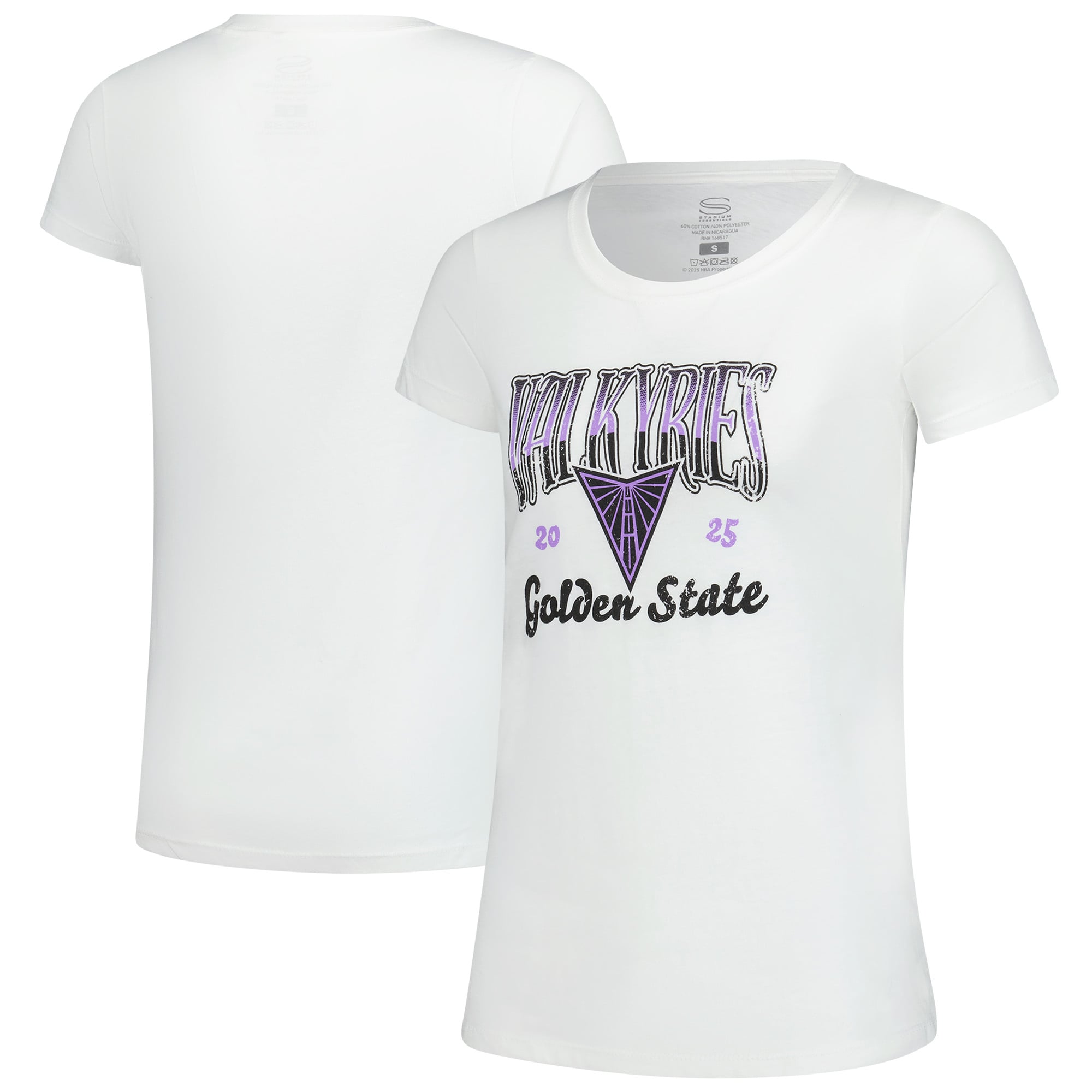 Women's Stadium Essentials White Golden State Valkyries Sky High T-Shirt