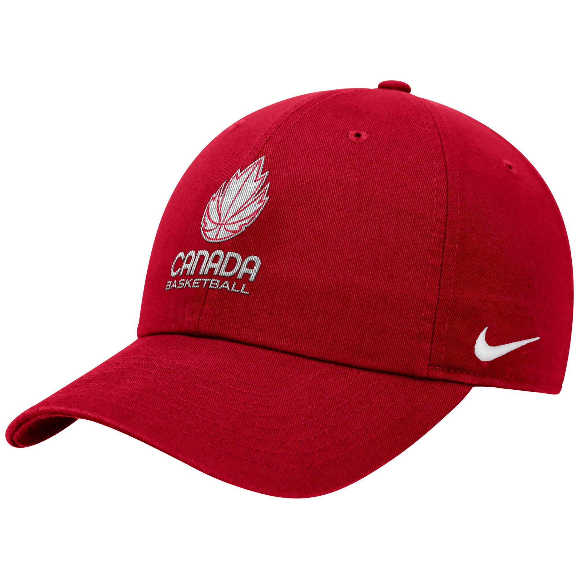 Men's Nike Red Canada Basketball Campus Adjustable Hat
