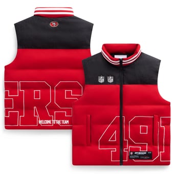 Unisex  Scarlet San Francisco 49ers Team Puffer Vest