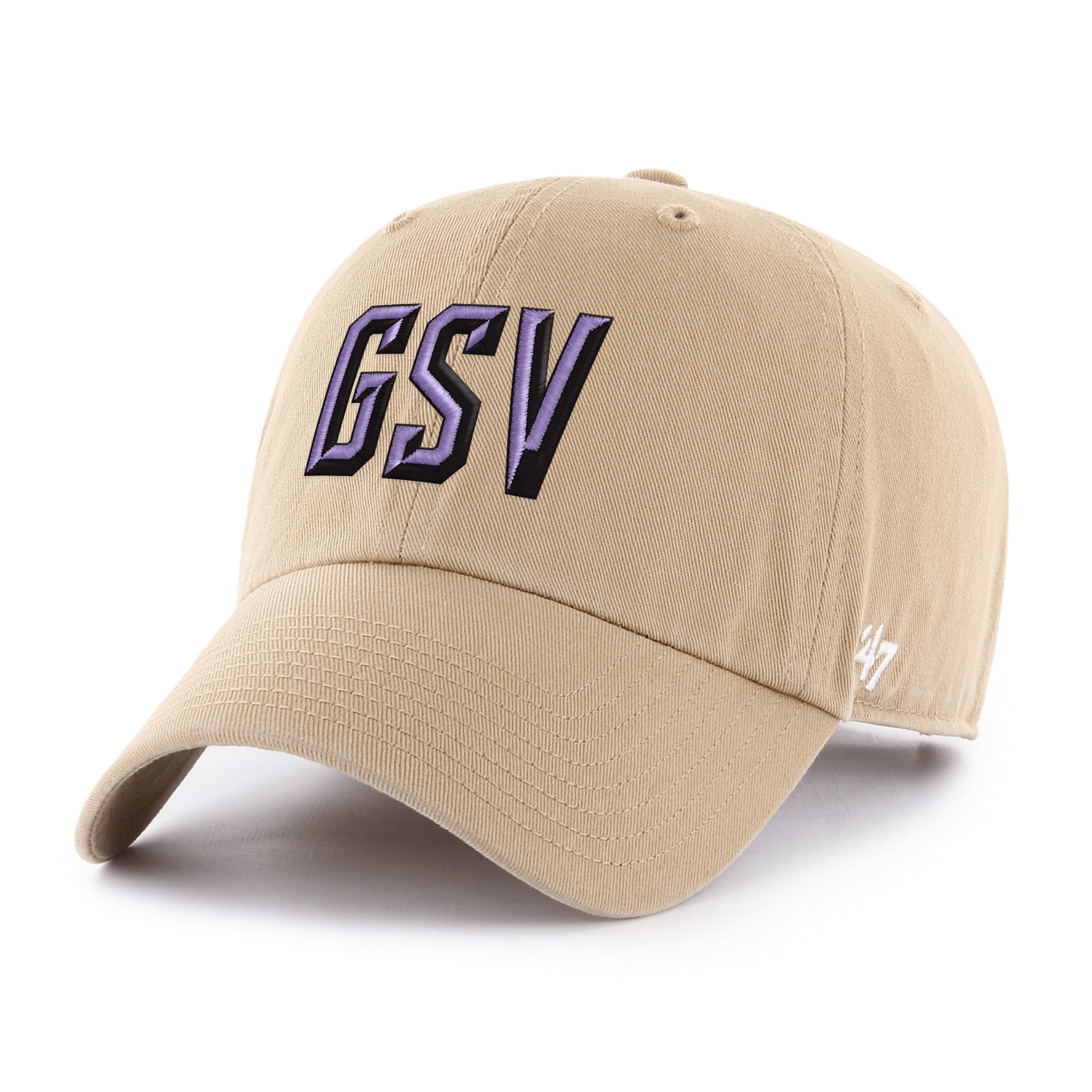 Unisex '47  Khaki Golden State Valkyries Logo Clean Up Adjustable Hat